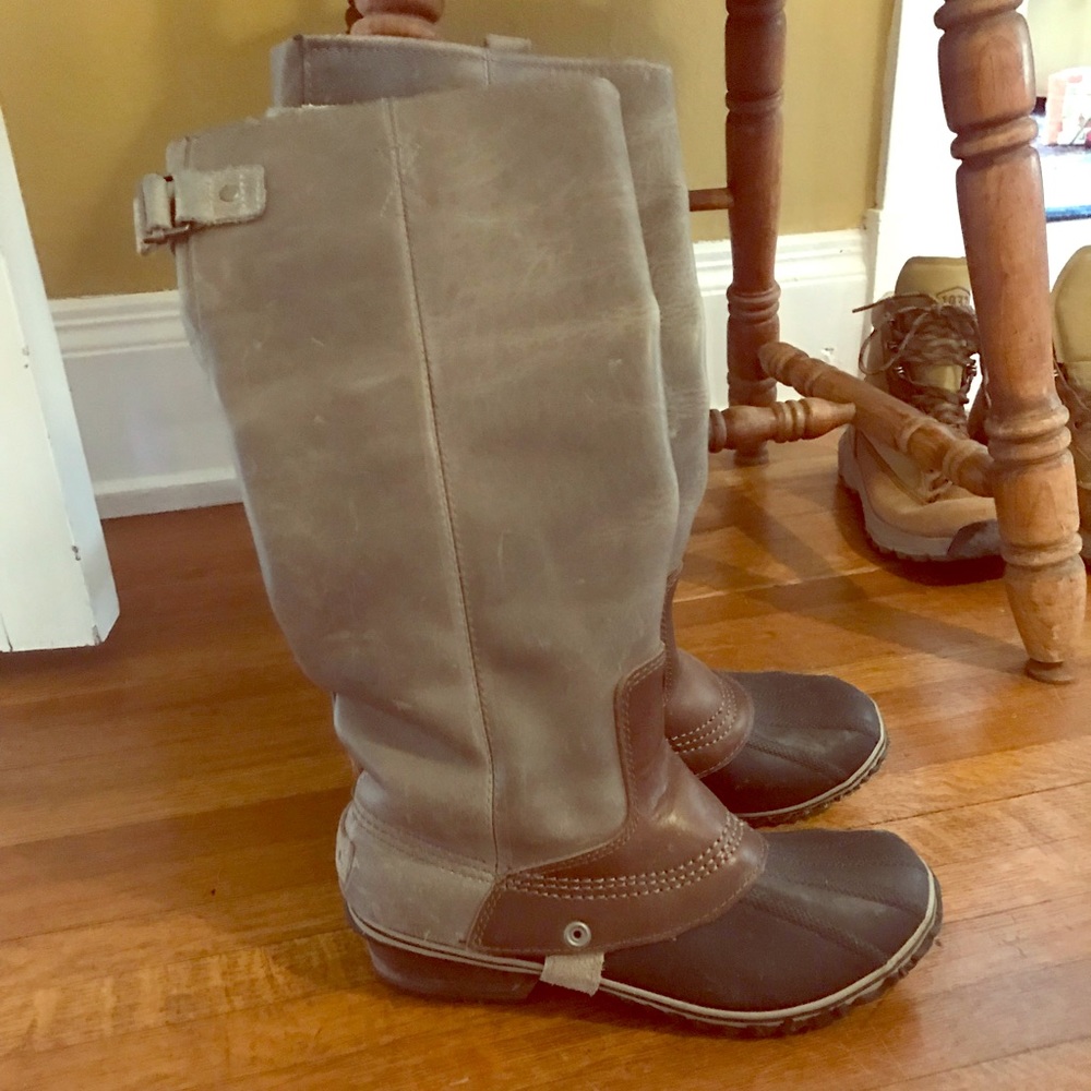 Sorel tall leather boots